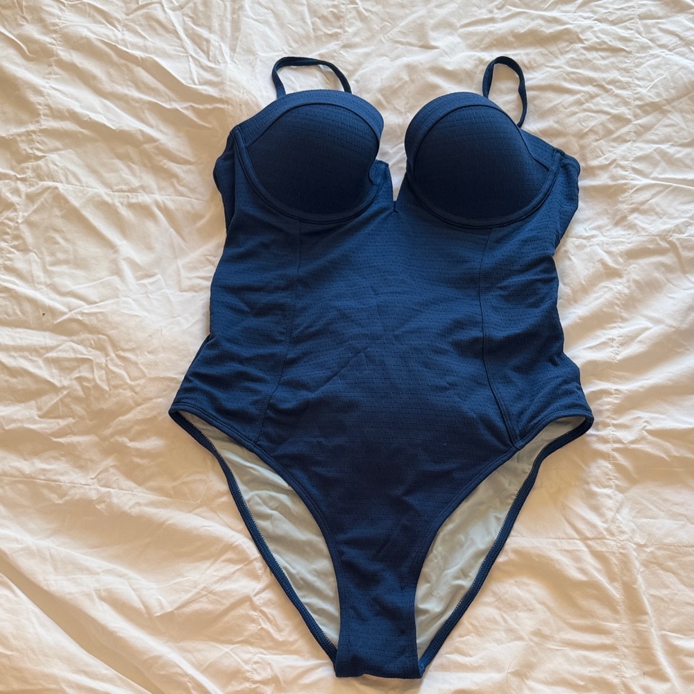 Brand New with Tags Navy Blue One-Piece Swimsuit